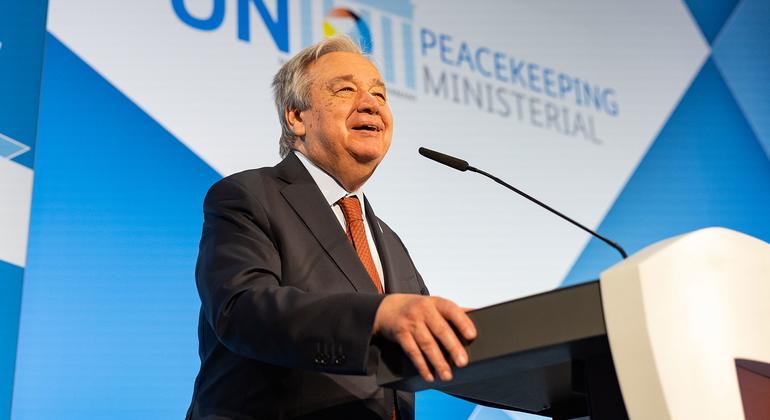 Lider da onu pede que pausses apoiem missões de paz voltadas para o futuro