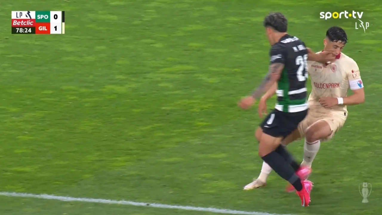 Maxi araújo escapou um expulsão? Ó lance polémico sem esportista-gil vicente