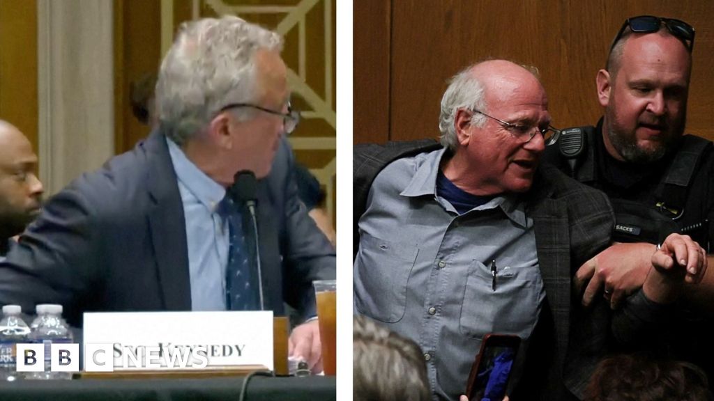 Momento Ben & Jerry's Co-fundador interrompe o discurso RFK