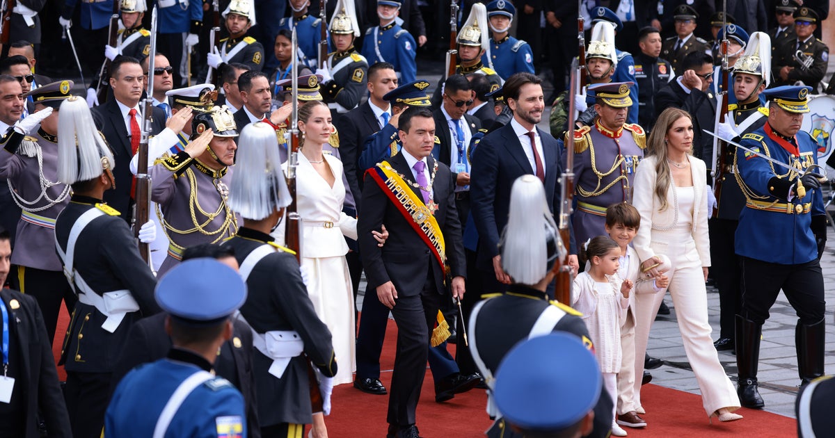 O presidente do Equador, Daniel Noboa, jurou para o segundo mandato, voto ...
