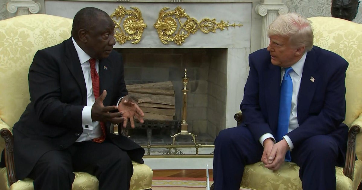 Presidente Trump tem troca tensa com a Presi da África do Sul ...