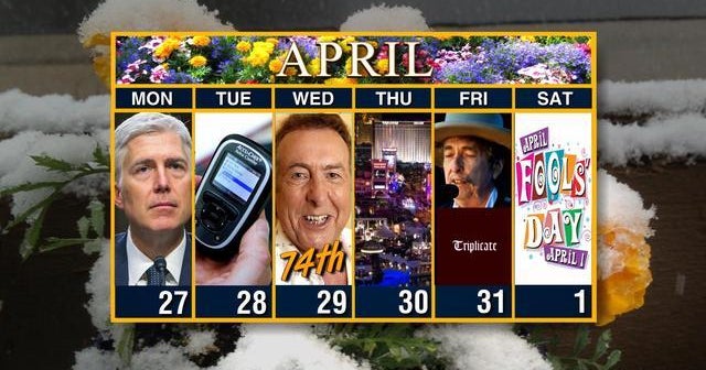 Calendário: semana de 27 de março