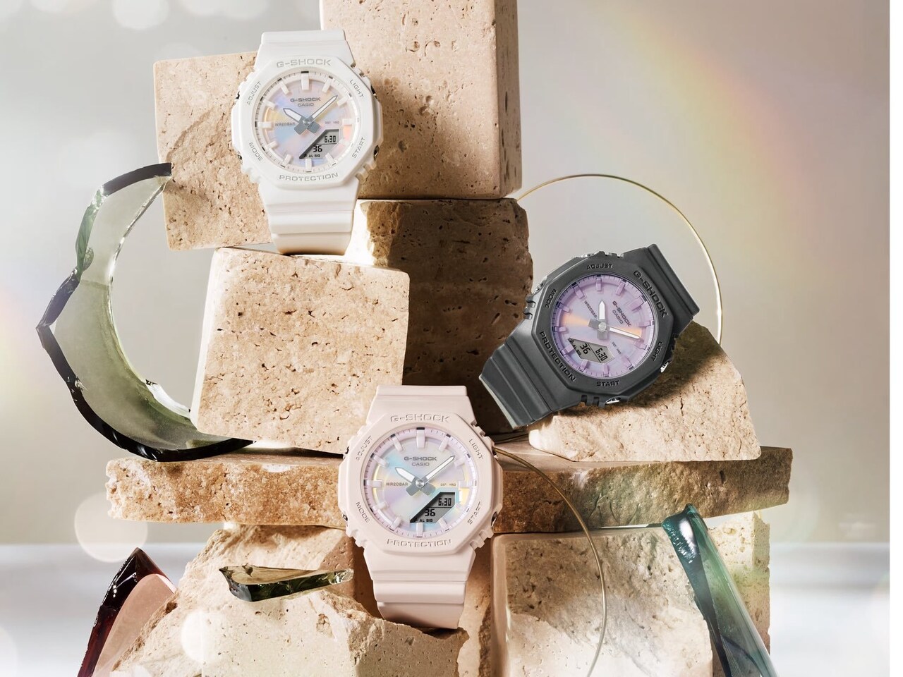 Casio Lança Novos Relógios G-Shock GMA-P2100PC COM MOSTRADORES COLORIDOS Polarizados