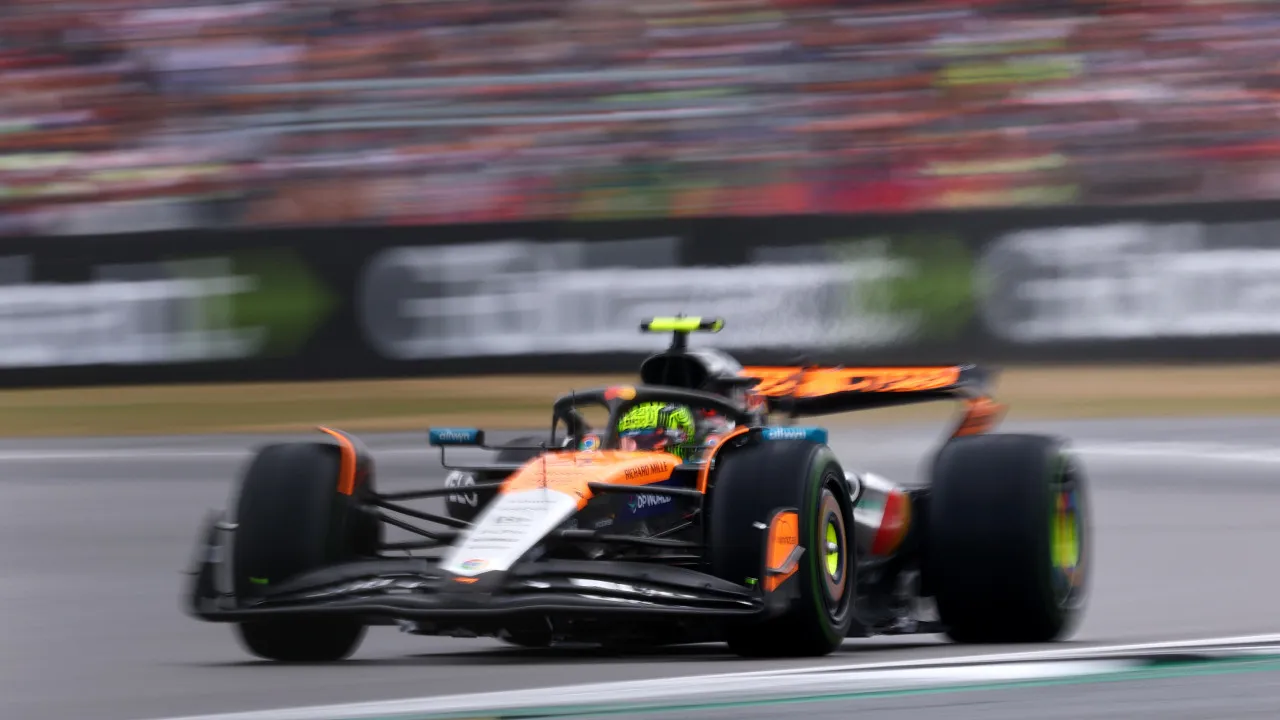 Lando Norris 'finta' chuva e conquista acidentado GP da Grã-Bretanha