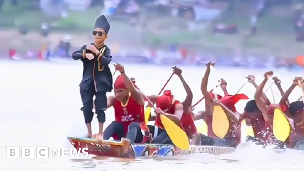 O garoto por trás da dança viral de corrida de barcos 'Aura Farming'