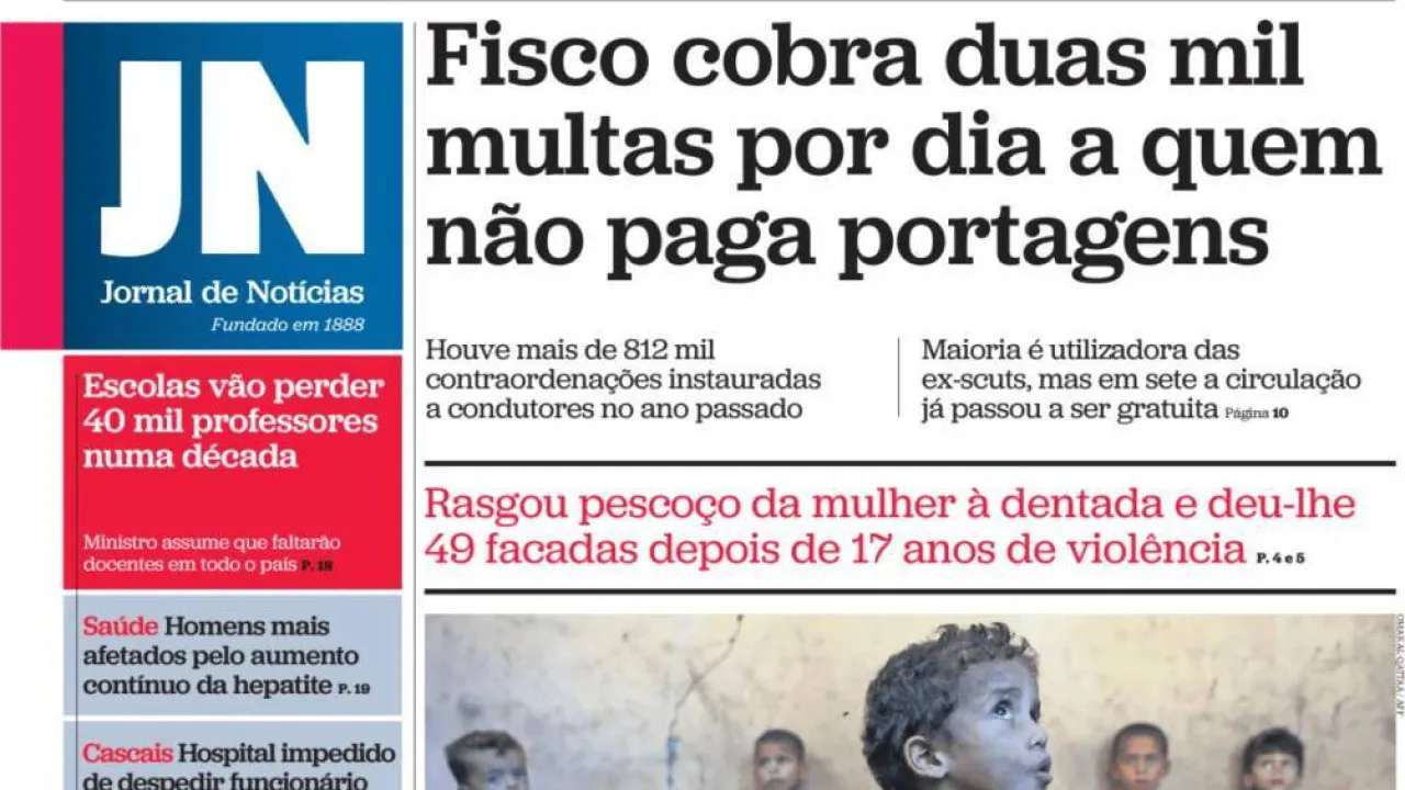PORTAGENS? 2 mil multas/dia; Rasga Pescoço à Dentada