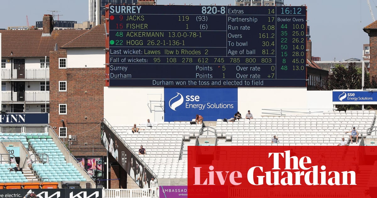 Surrey v Durham, Yorkshire v Essex, e mais: Dia do Críquete do Condado três - Live | Campeonato do condado